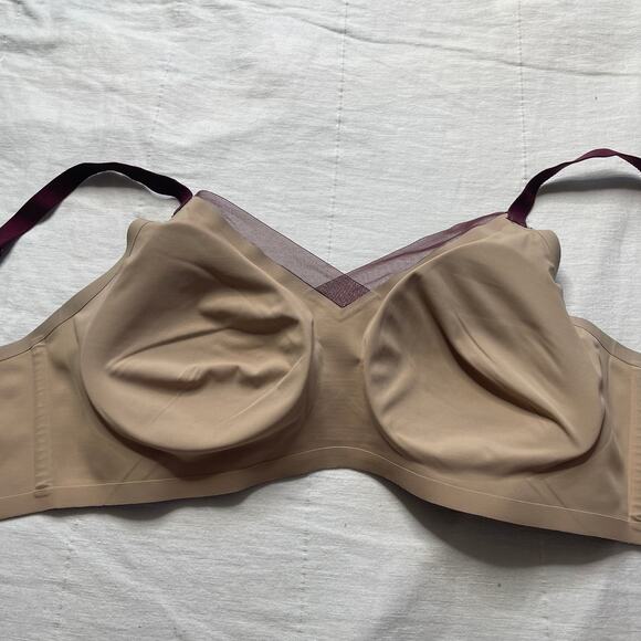 Honeylove Red Full-Coverage Bra with Wide Straps - Picture 3 of 5